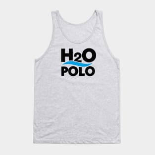 H20 polo water polo science chemistry water nerd (dark design) Tank Top